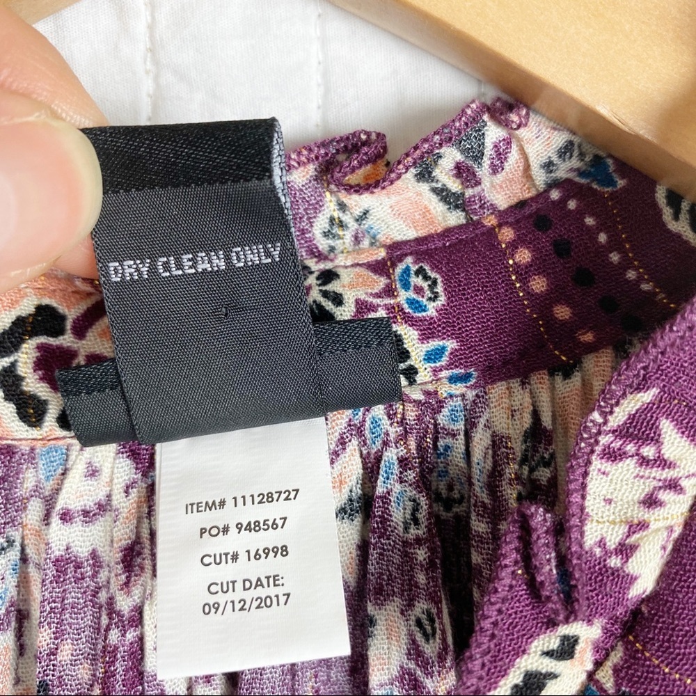 Torrid Sleeveless Purple Paisley Tie Neck Top Summer girls night boho - Picture 8 of 9